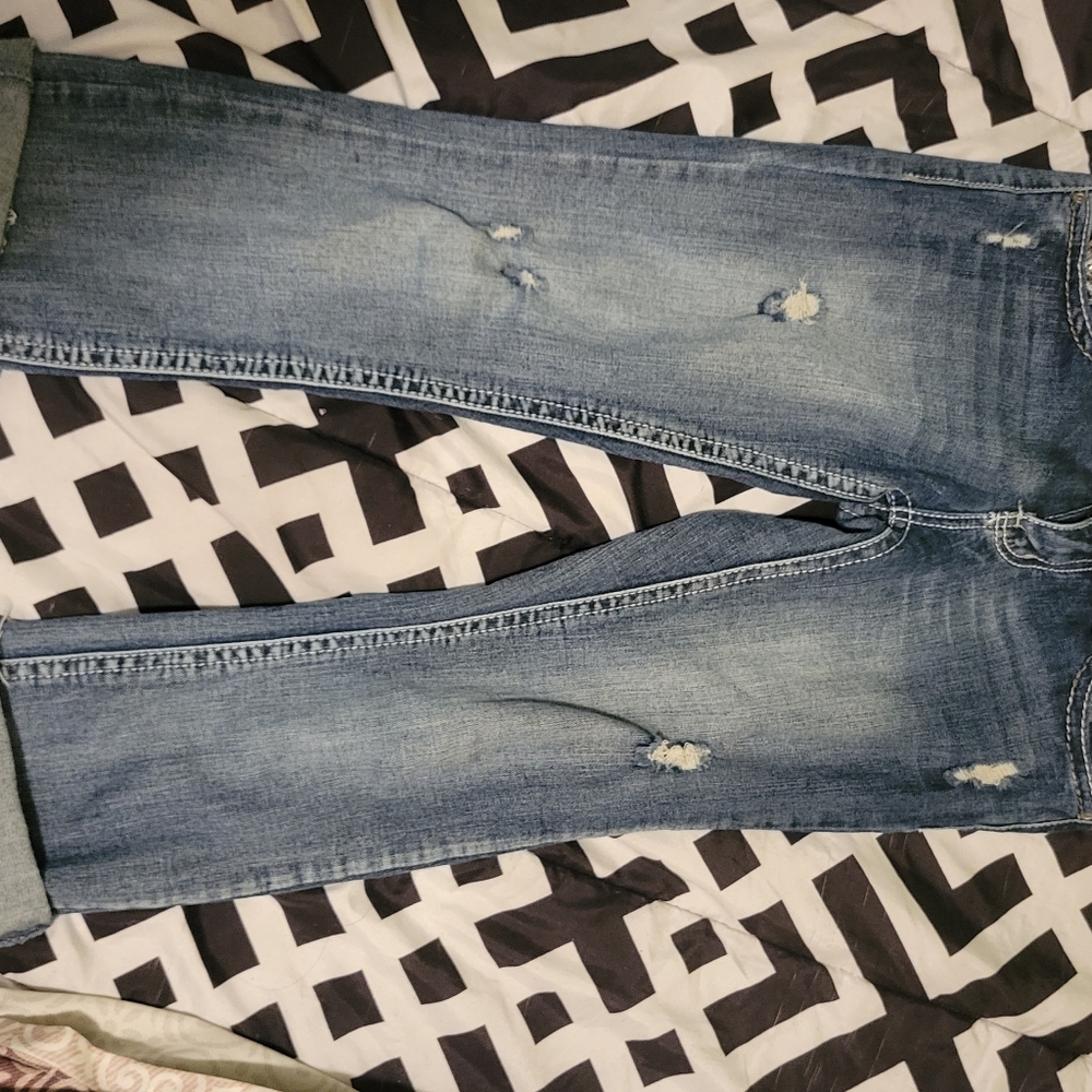 21 black crop jeans size 3/4